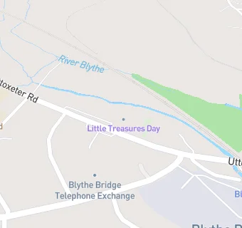 map for BLYTHE BRIDGE DAY NURSERY