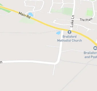 map for Brailsford & Hulland Medical Practice