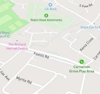 map for Richard Herrod Centre