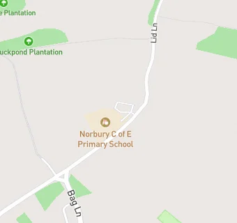 map for Norbury CofE Primary School