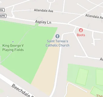 map for St Teresa's Catholic Primary School