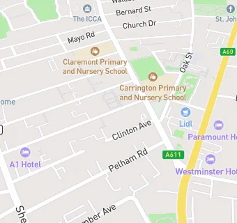 map for Carrington Park Residential Home
