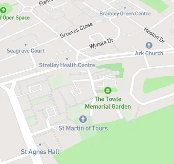 map for St Martins Care Home