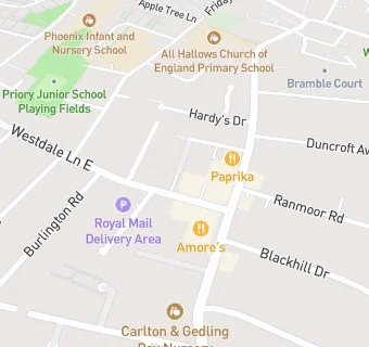 map for Westdale Lane Surgery