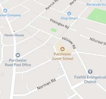 map for Porchester Junior School