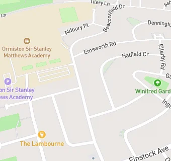 map for Ormiston Sir Stanley Matthews Academy