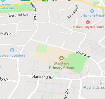 map for Staniland Academy