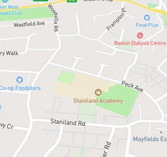 map for Staniland Academy