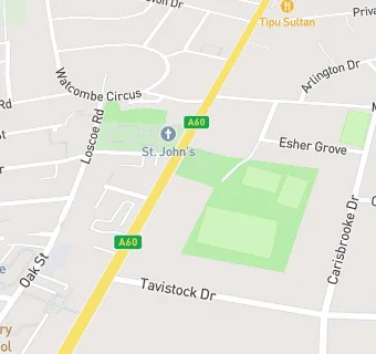 map for Sherrington Park Medical Practice