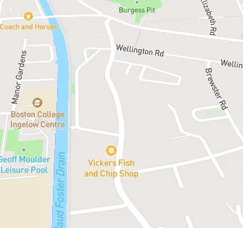 map for Vickers Fish and Chip Shop