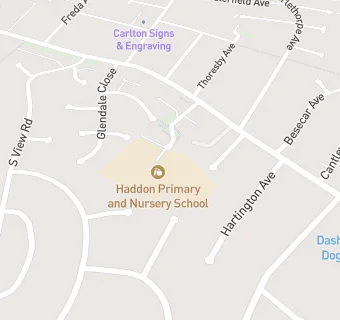 map for Haddon Primary and Nursery School