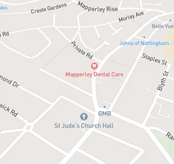 map for Mapperley Dental Care