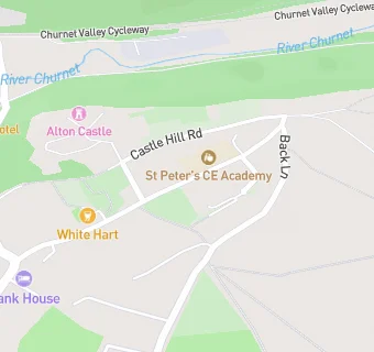 map for ST PETERS C E ACADEMY