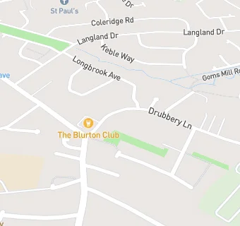 map for Blurton Private Club