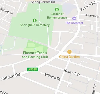 map for Florence Tennis  & Bowling Club