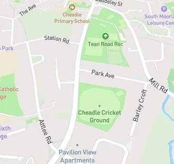 map for CHEADLE CRICKET CLUB