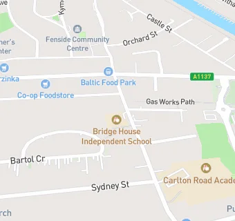 map for Bridge House Independent School