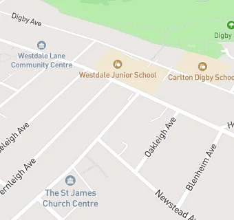 map for St James Church