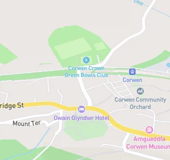 map for Corwen Day Nursery