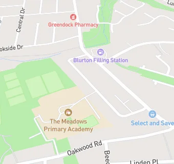 map for The Meadows Primary Academy