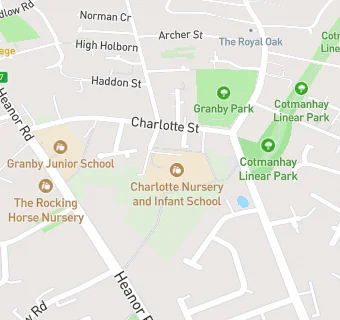 map for Charlotte Nursery and Infant School