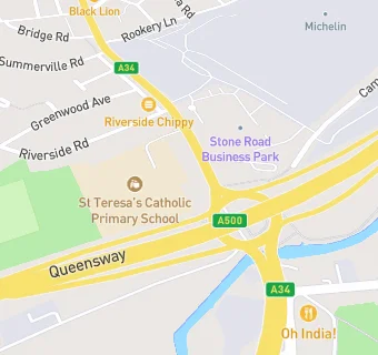 map for St Teresa's Catholic (A) Primary School