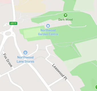 map for NORTHWOOD GARDEN CENTRE & CAFE