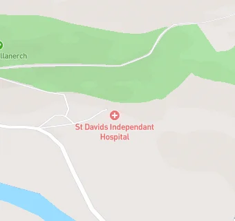 map for St Davids Independant Hospital