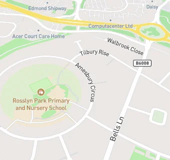 map for Rosslyn Park Primary and Nursery School