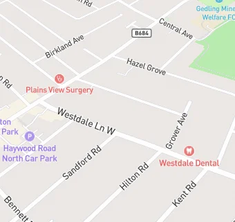 map for Westdale Dental