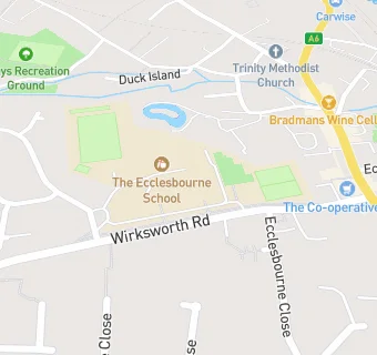 map for The Ecclesbourne School Catering