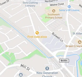 map for 1st Class Pizza & Kebab House