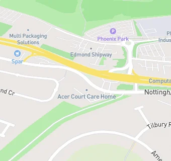 map for Acer Court Care Home