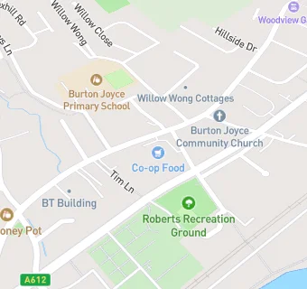 map for Burton Joyce Fish Bar