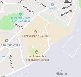 map for St Josephs College