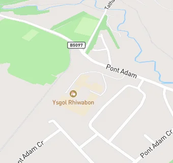 map for Ysgol Rhiwabon