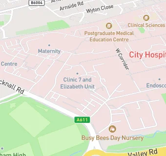map for Eatwell Breast Institute Nottingham University Hospital