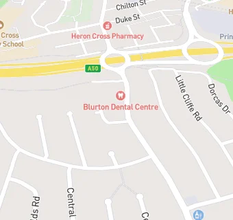 map for Blurton Dental Centre