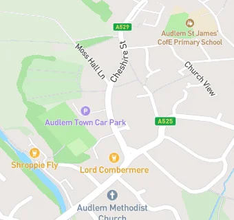 map for Audlem Medical Practice