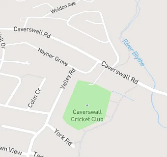 map for Caverswall Cricket Club