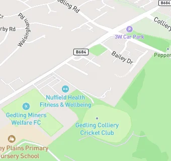 map for Mapperley Plains Rec. & Social Club