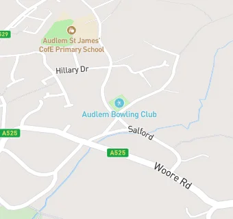 map for Audlem St James' CE Primary School