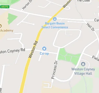 map for Weston Coyney Oatcakes