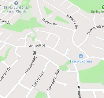 map for Tesco Express