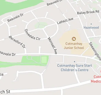 map for Cotmanhay Infant and Junior School