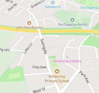 map for Kimberley Primary & Nursery School