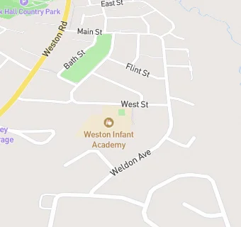 map for Weston Infant Academy