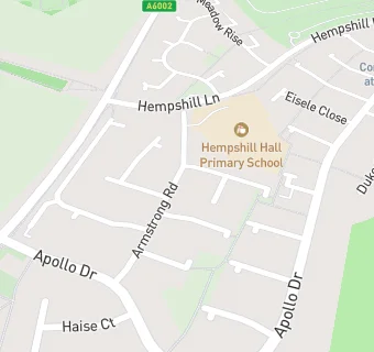 map for Hempshill Hall Primary School