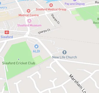 map for Sleaford New Life Preschool