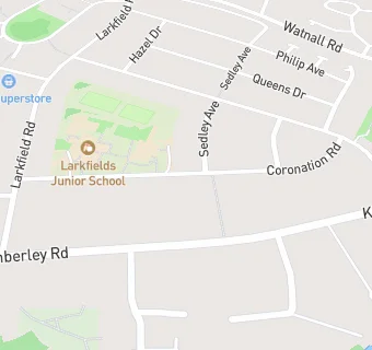 map for Larkfields Junior School